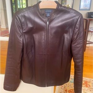 Ann Taylor 100 % leather jacket. Size 10